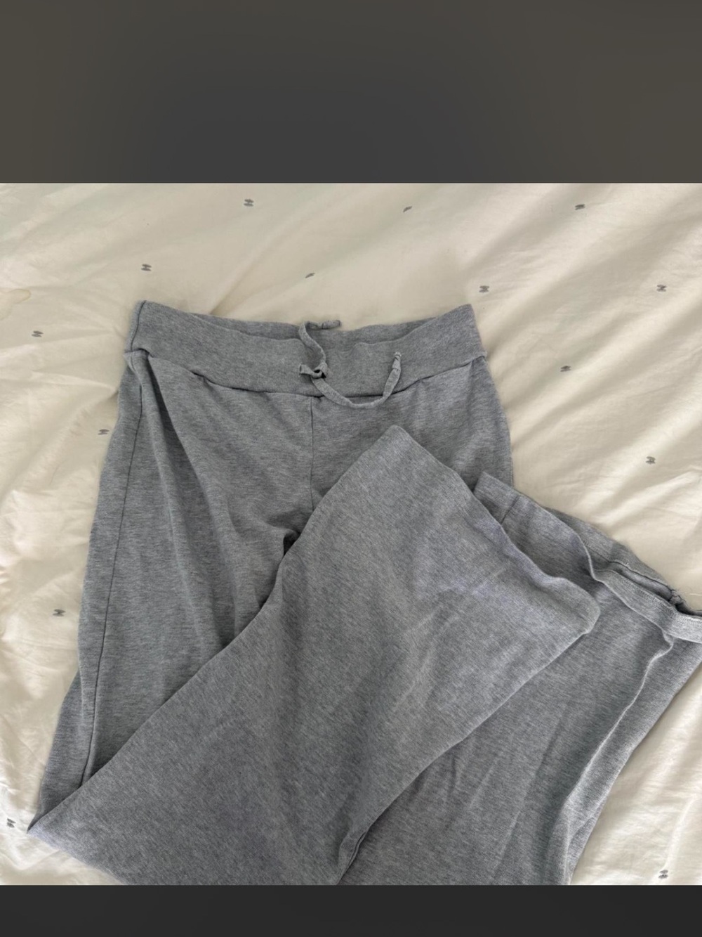 Brandy Melville Light Gray Drawstring Sweatpants